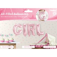 Geboorte versiering ballonnen meisje decoratie
