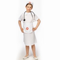 verpleegster pakje kind carnaval kostuum verkleedkleding