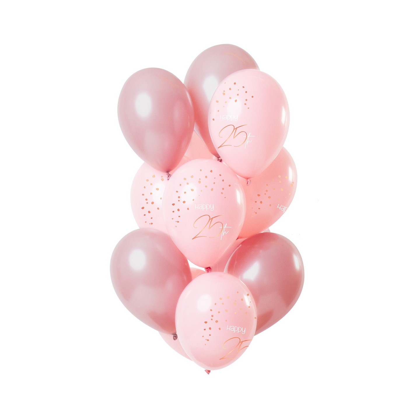 roze verjaardag ballonnen 25 jaar versiering