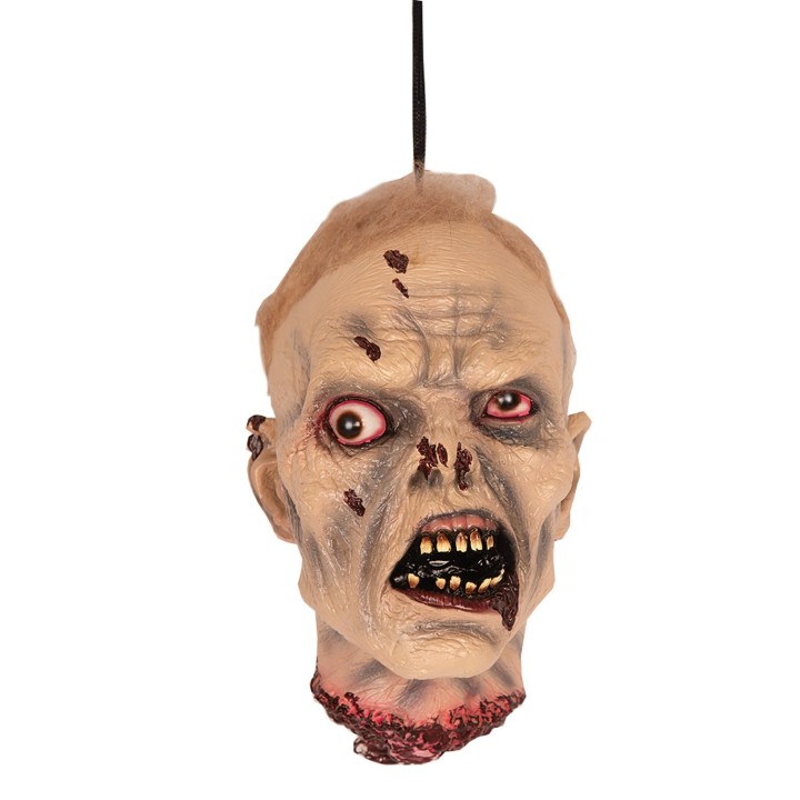Afgehakt hoofd zombie hangend halloween decoratie versiering