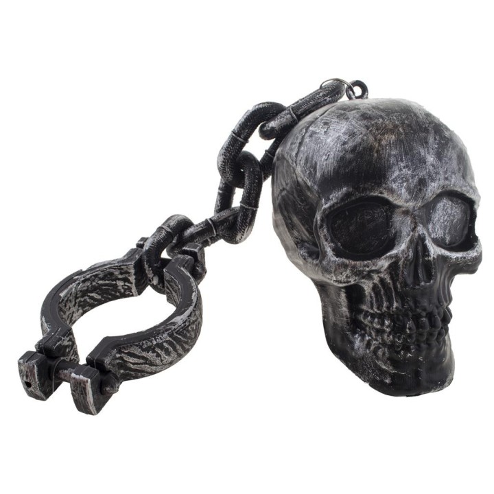 handboeien schedel ketting gevangene halloween