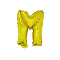 Letter ballon goud letter M 41cm