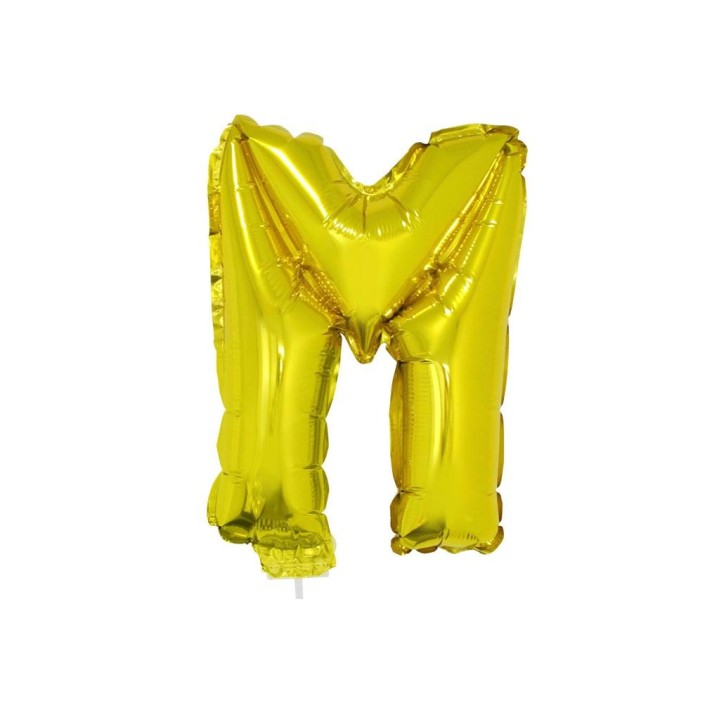Letter ballon goud letter M 41cm