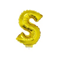 Letter ballon goud letter S 41cm