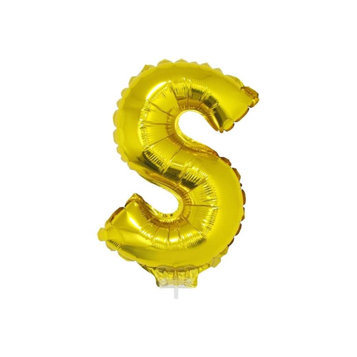 Letter ballon goud letter S 41cm