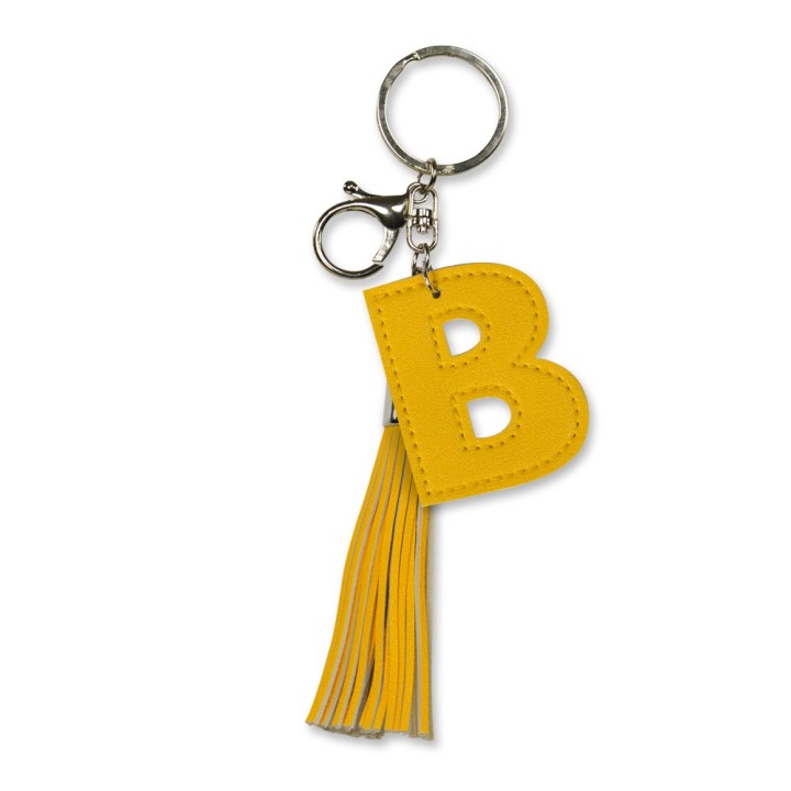 Tassel sleutelhanger letter B cadeautje kado