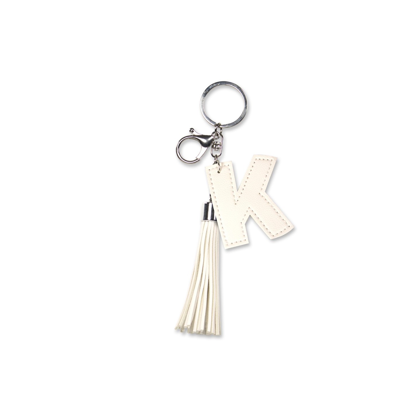 Tassel sleutelhanger letter K cadeautje