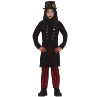 Gothic vampier steampunk kostuum kind Halloween