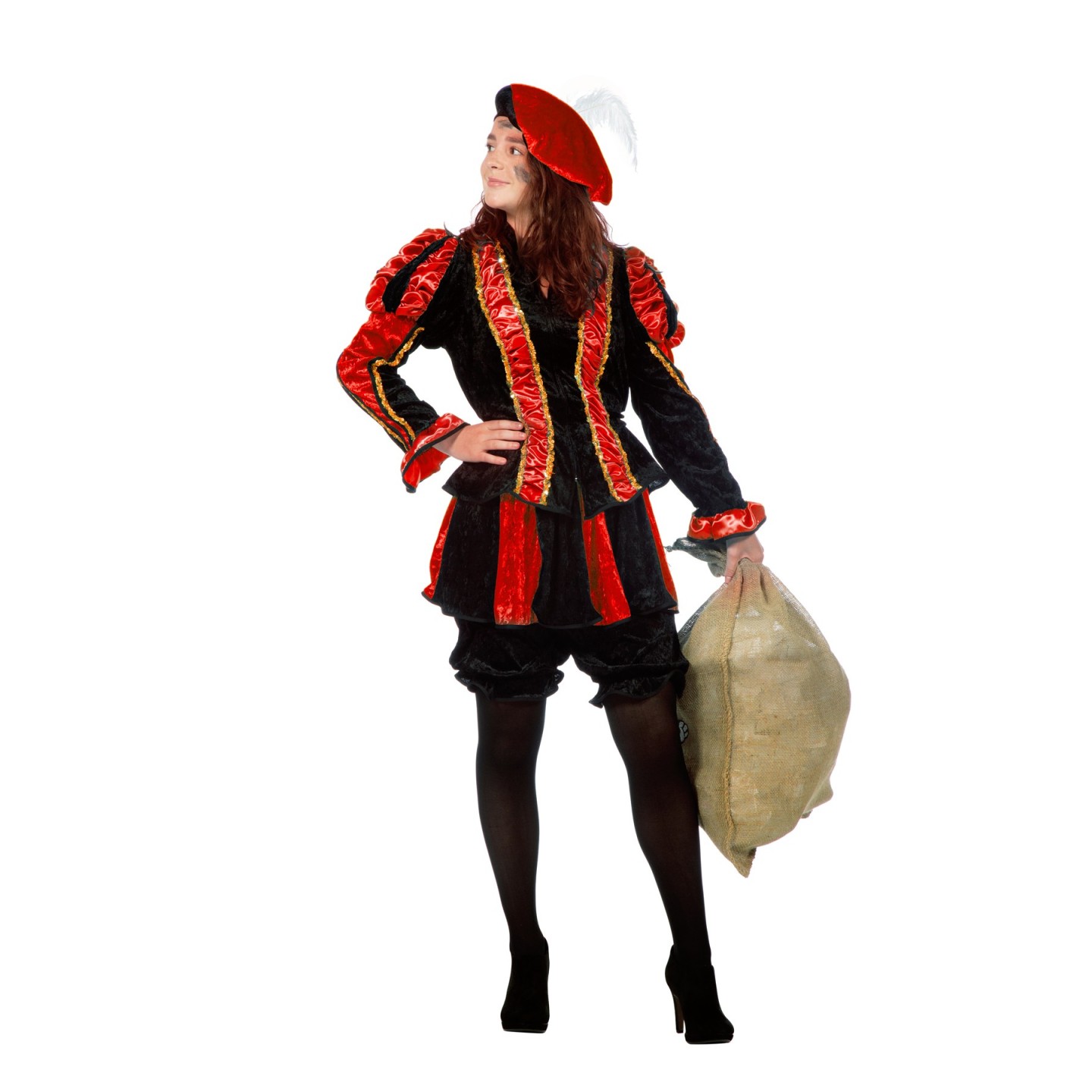zeemijl Lift Mount Bank Zwarte pietenpak - dames Piet kostuum kopen ?| Jokershop.be