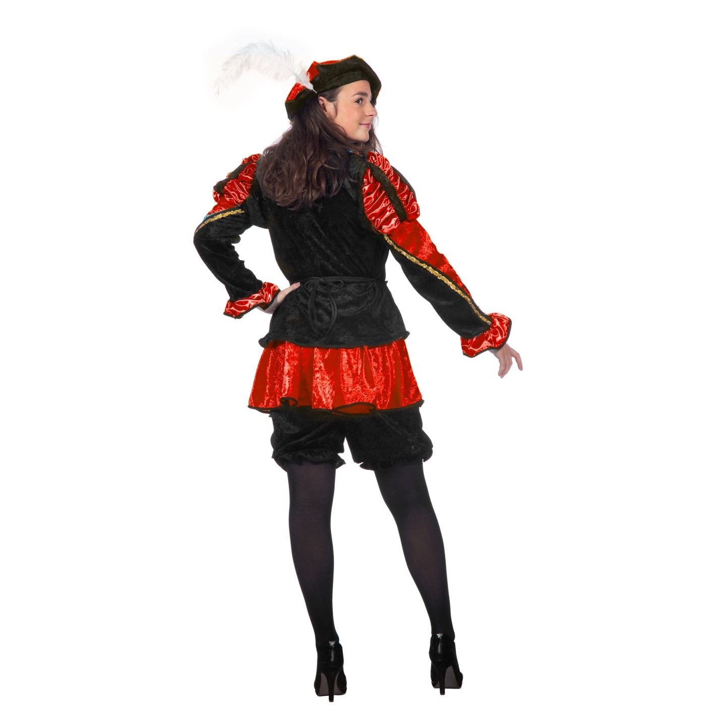 Zwarte pietenpak dames Piet kostuum kopen ?| Jokershop.be