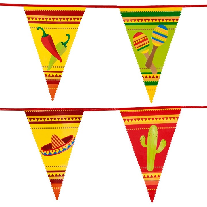 mexicaanse vlaggenlijn versiering mexico feest decoratie