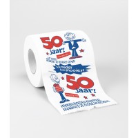 grappig toiletpapier 50 jaar humor wc rol
