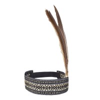 indianen hoofdband met veren indiaan haarband
