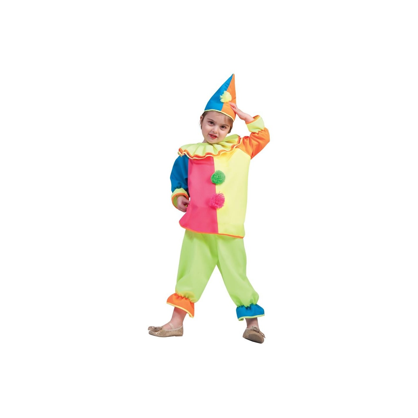 Clown pakje peuter carnaval kostuum