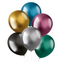 ballonnen latex metallic gekleurde mix
