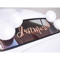 Auto decoratie  just married bruiloft versiering