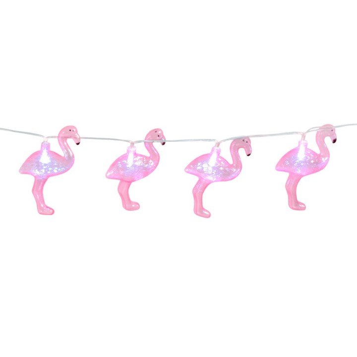 Flamingo lichtjes slinger LED lichtsnoer feestartikelen
