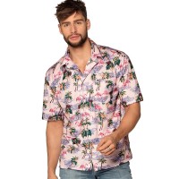 hawaii shirt flamingo hemd heren