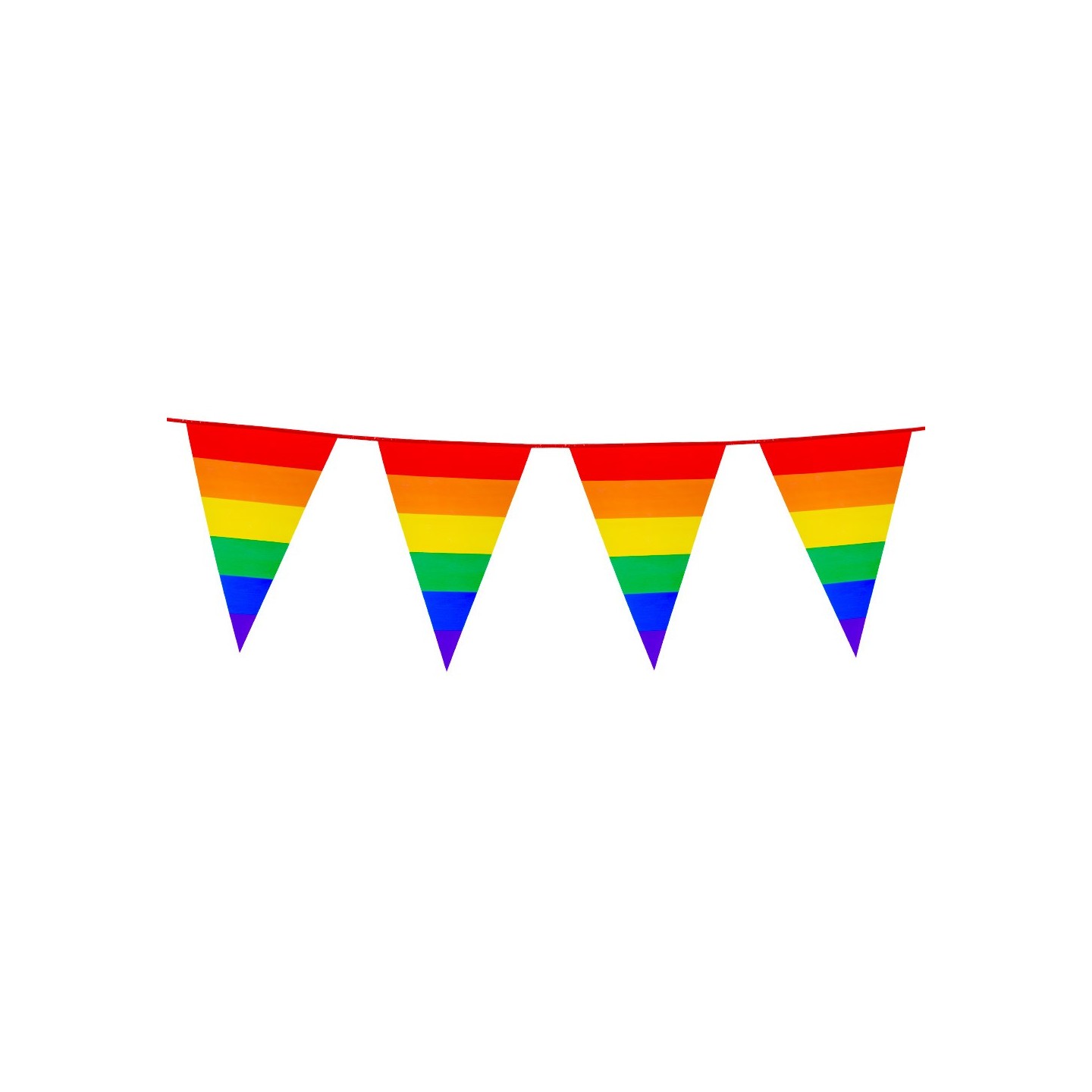 Regenboog vlaggenlijn versiering decoratie