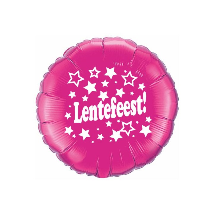 folieballon lentefeest roze ballon versiering