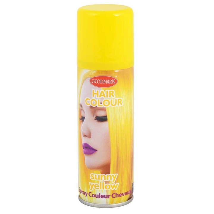 uitwasbare haarverf carnaval haarkleur spray geel
