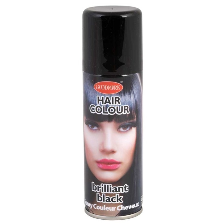 uitwasbare haarverf carnaval haarkleur spray zwart