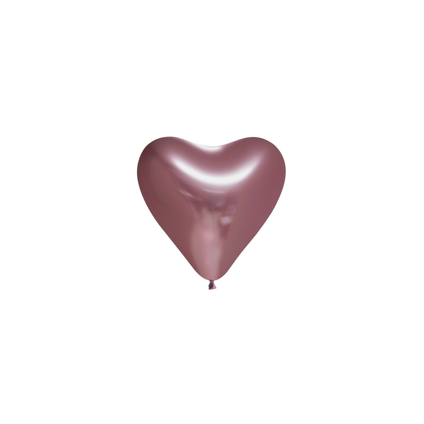 hart ballonnen rose goud chroom hartvorm