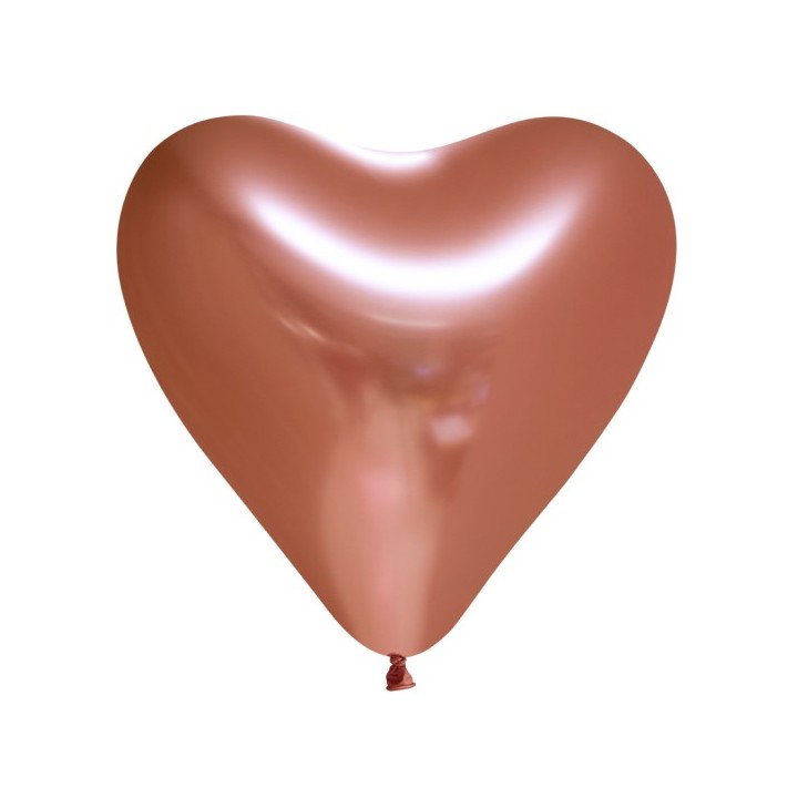 hart ballonnen koper chroom hartvorm