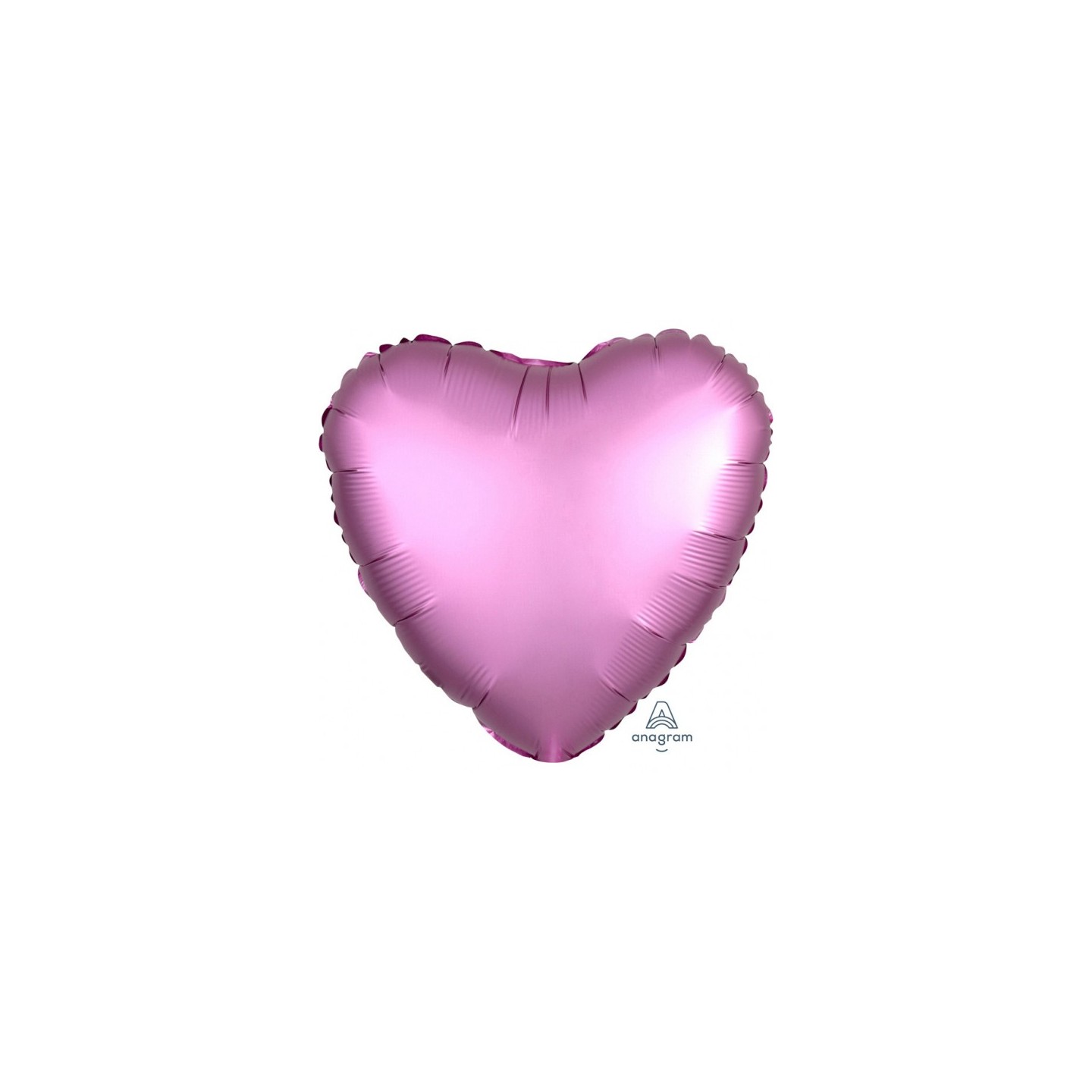 Folieballon onbedrukt roze hart