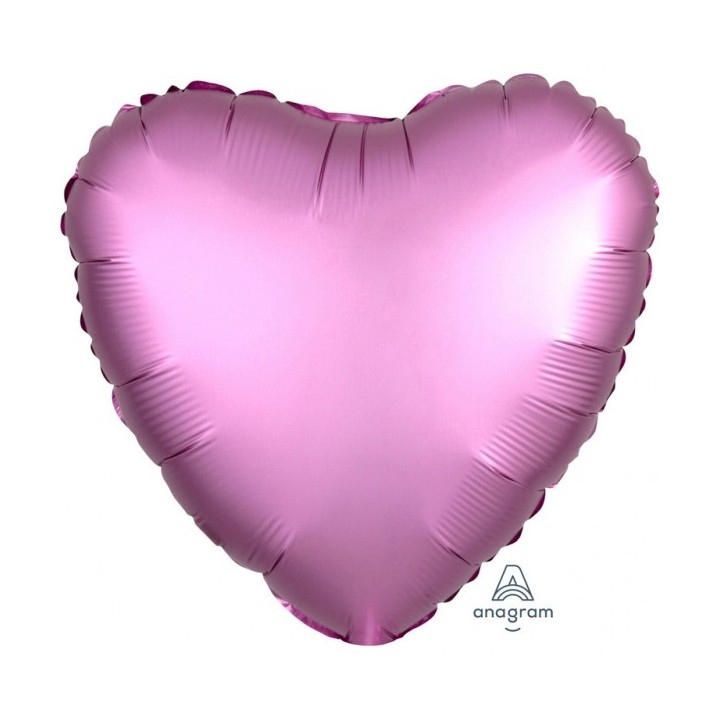 Folieballon onbedrukt roze hart