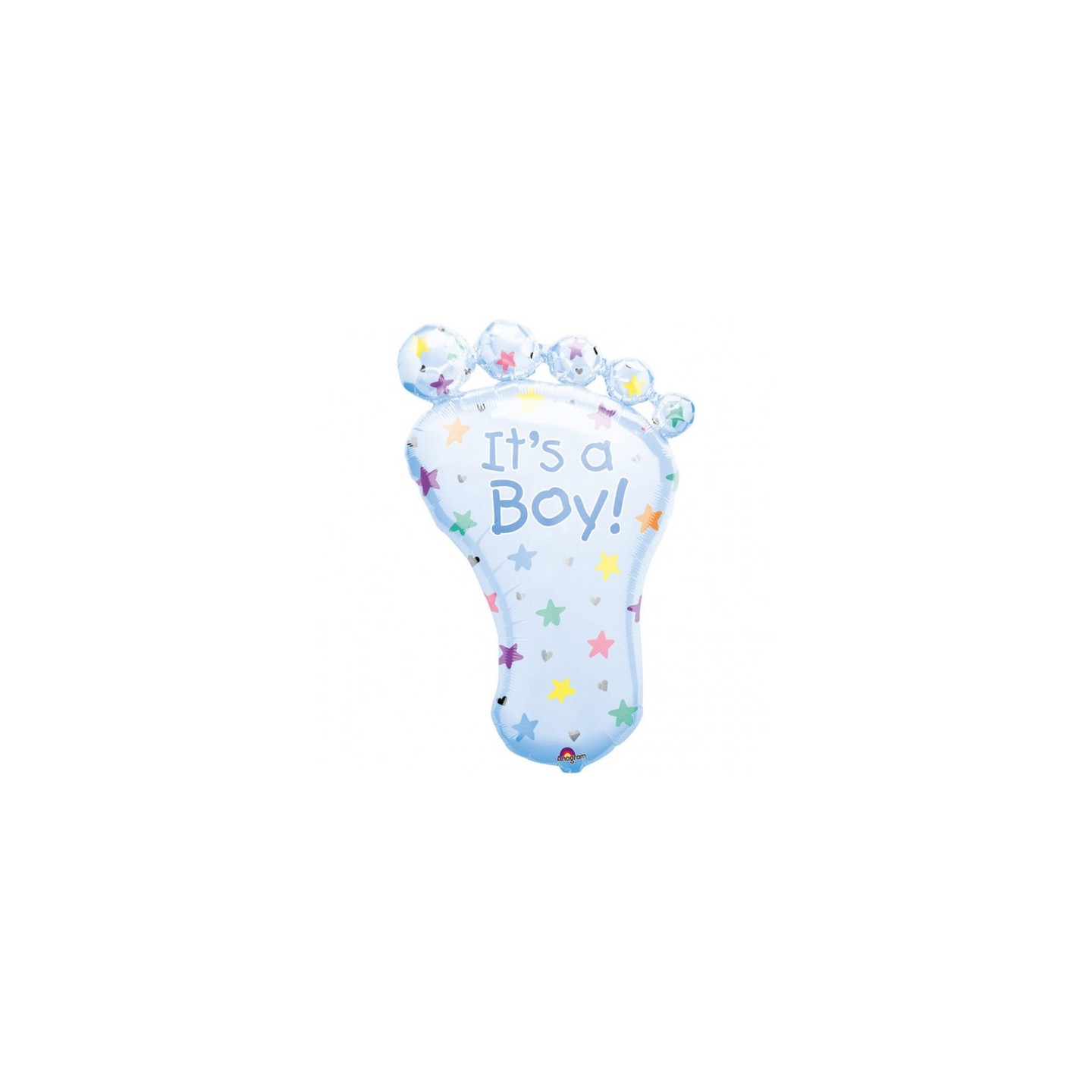 Folieballon geboorte jongen baby blauw