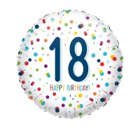 Folieballon verjaardag confetti 18 jaar