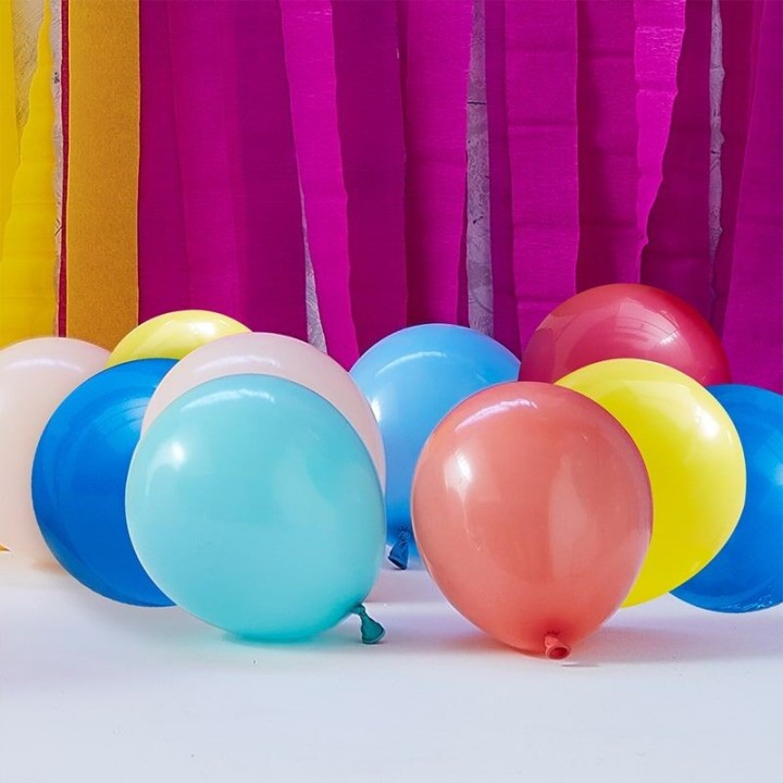 gekleurde ballonnen mix latex 12cm