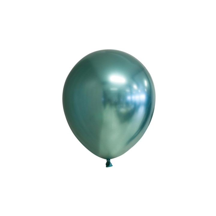 groene mini chroom ballonnen 5 inch