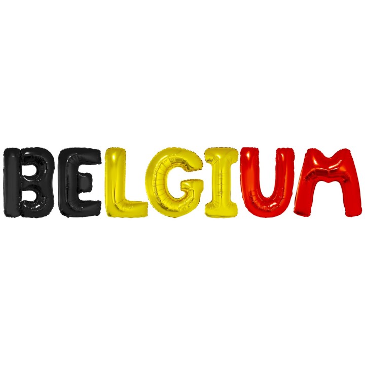 letter ballonnen belgie versiering belgium