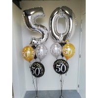 Folieballon verjaardag sparkling 50 jaar