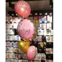 Folieballon geboorte meisje oh baby roze