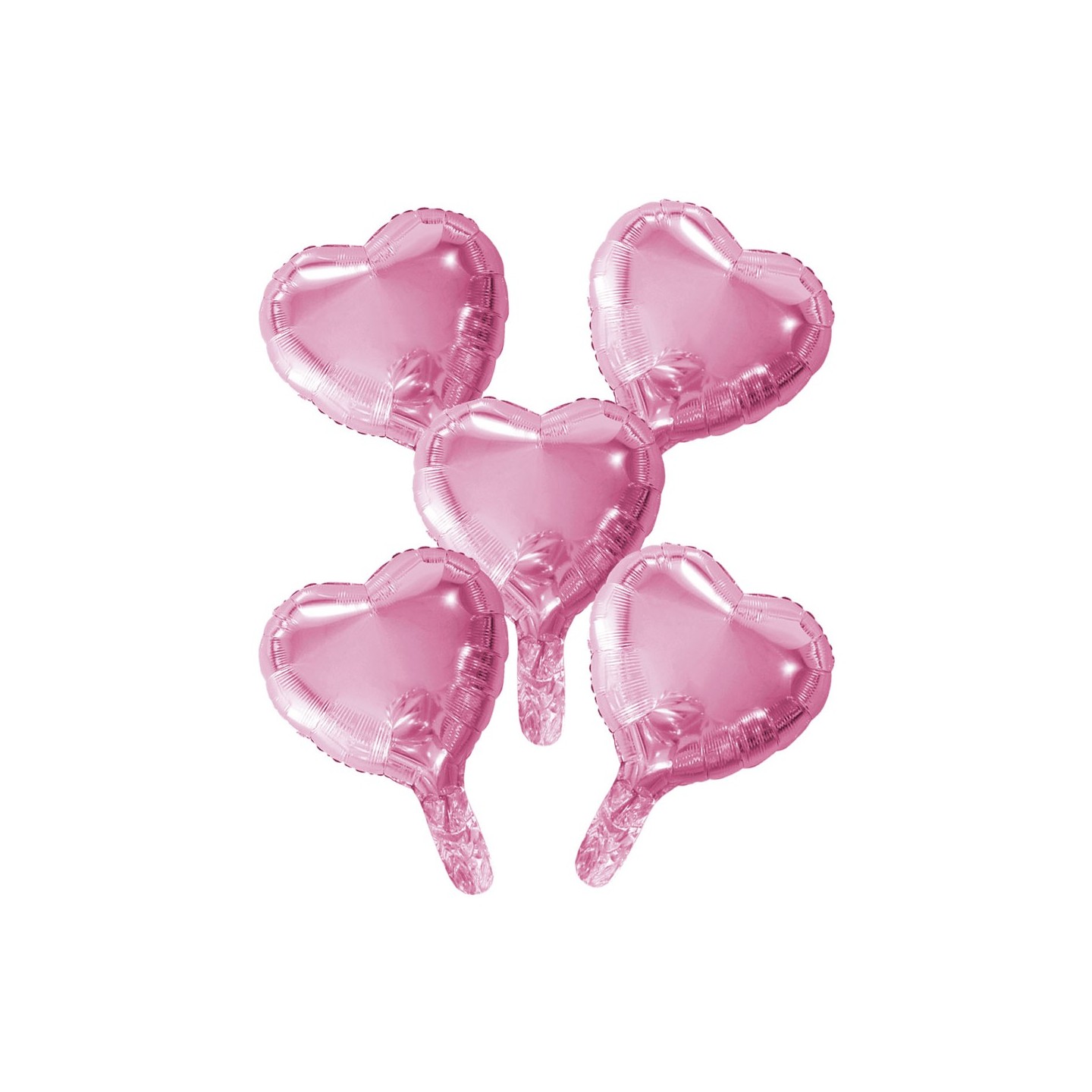 mini Folieballon klein roze hartje