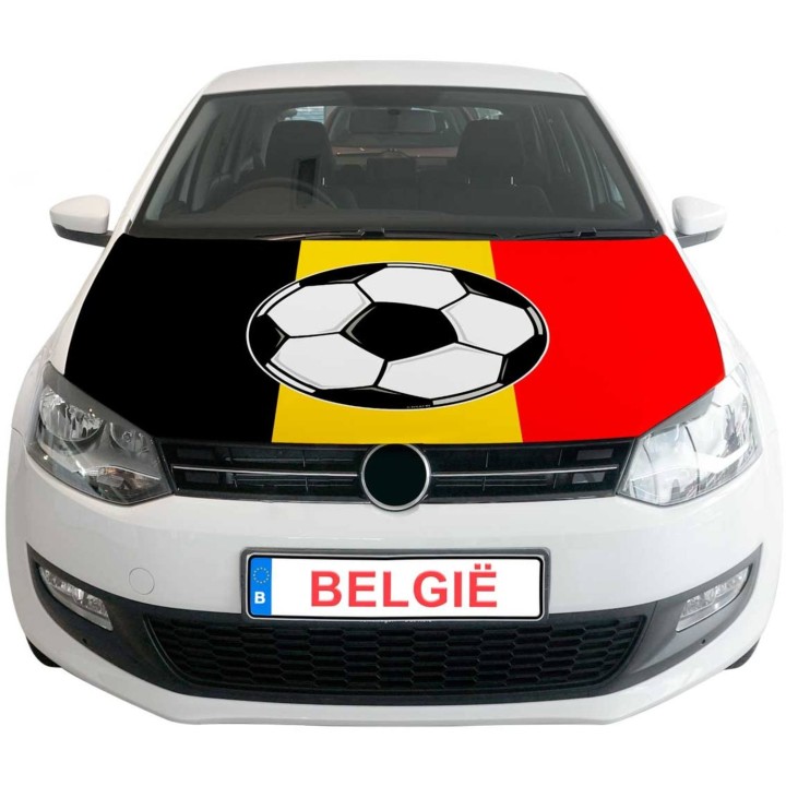 Motorkap hoes België supporter fanartikelen gadgets