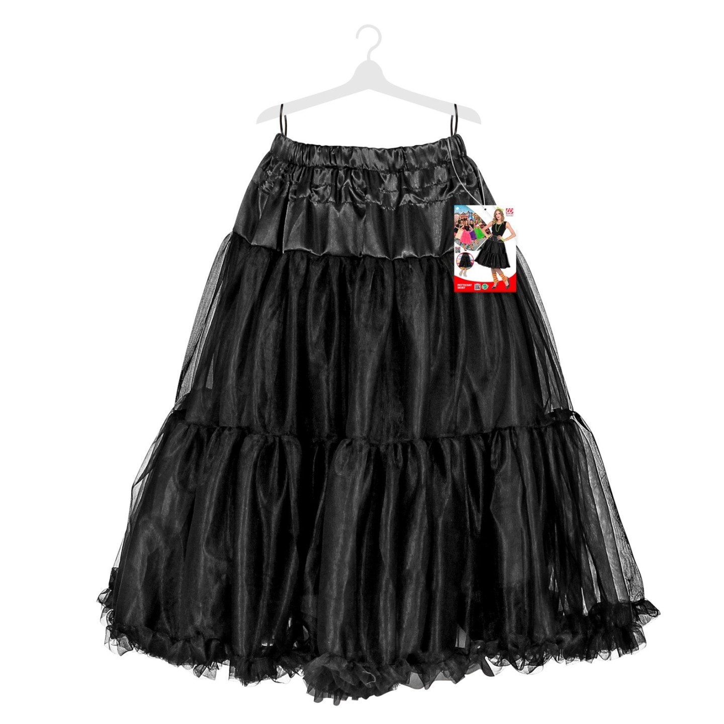 klassiek Gedachte kofferbak Zwarte petticoat deluxe 65 cm | Jokershop.be - Feestwinkel