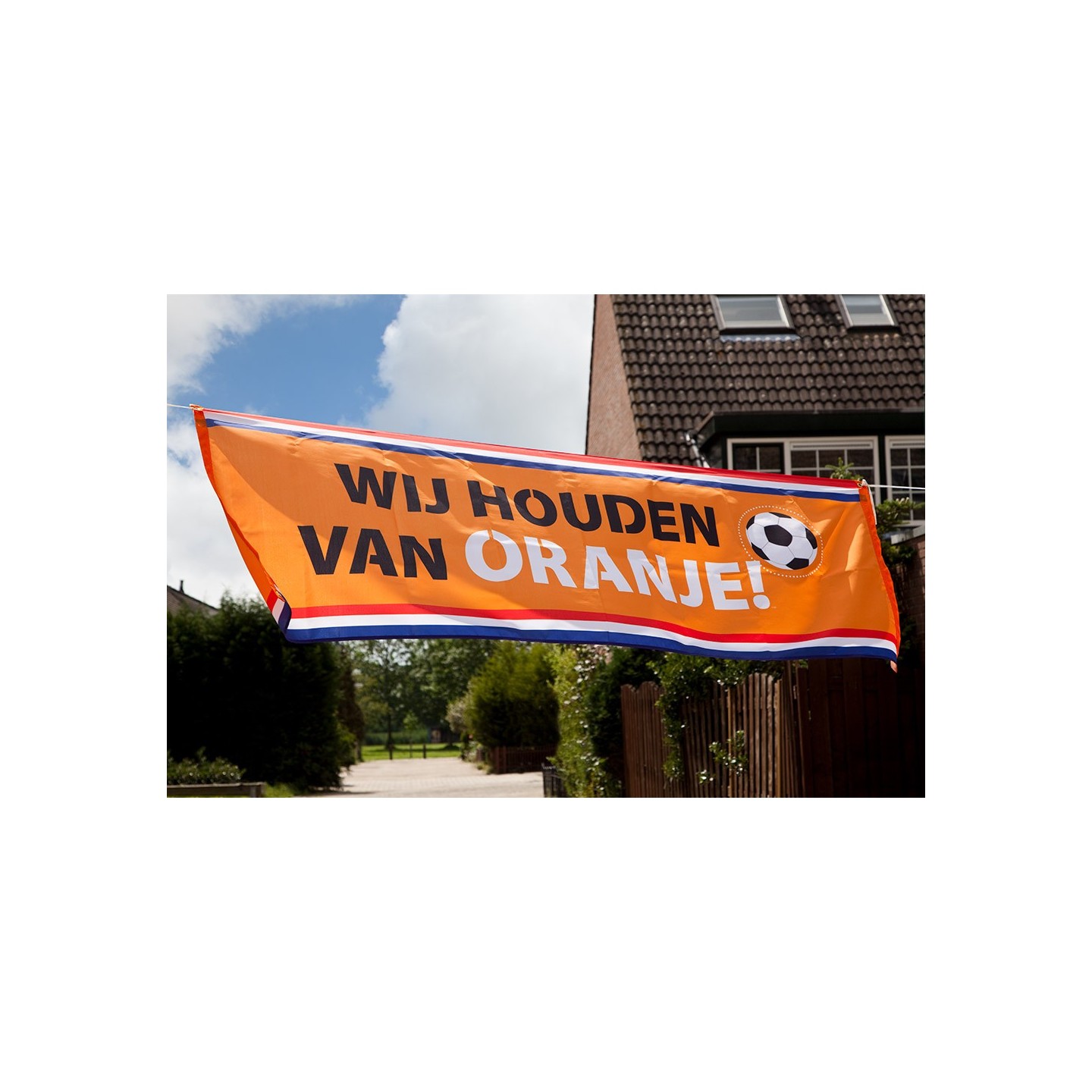 Banner spandoek nederland oranje fanartikelen holland