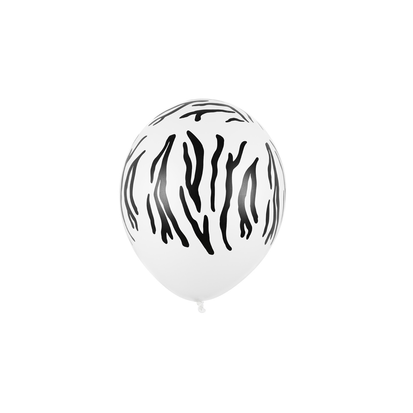 ballonnen zebra print wit