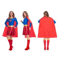 supergirl kostuum dames superwoman pakje jurkje