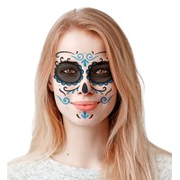gezicht sticker halloween Dia de Muertos
