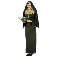 zombie non kostuum halloween nonnen kleed