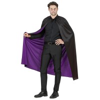 omkeerbaare halloween cape zwart paars vampier