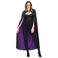 omkeerbaare halloween cape zwart paars vampier