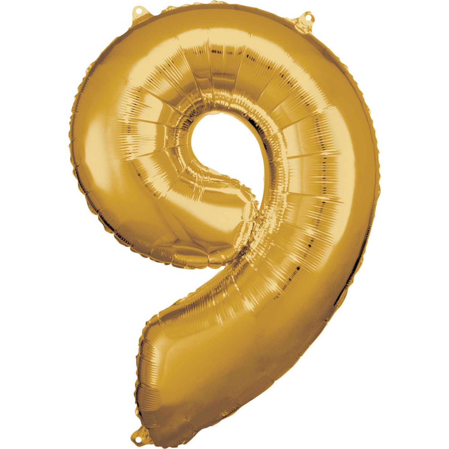grote Cijfer ballon 9 goud folieballon