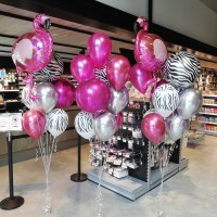 Folieballon onbedrukt orbz roze rond