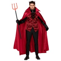 Duivel kostuum heren cape halloween